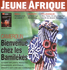 La couverture de ''Jeune Afrique''