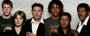 La famille Richier, avant et aprs les 3 heures de maquillage quotidiennes