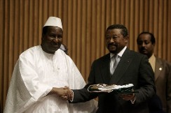 Alpha Omar Konare et Jean Ping le 28 avril  Addis Abeba