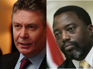 Karel de Gucht et Joseph Kabila