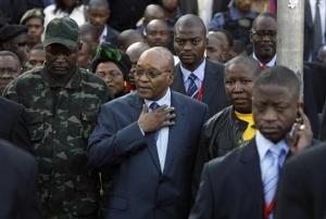 Jacob Zuma , le 4 aot 2008  Pietermaritzburg  la sortie du tribunal