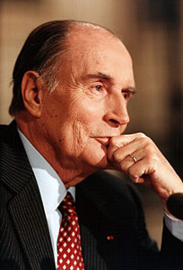 Le dfunt prsident franais Franois Mitterrand