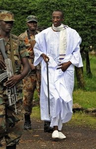 Le leader rebelle Laurent Nkunda  Jomba le 29 novembre 2008.