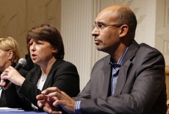 Martine Aubry et Harlem Desir