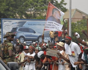 Des partisans du NDC, le parti de John Atta Mills