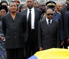 Omar Bongo et Denis Sassou Nguesso le 19 mars  Libreville