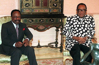Omar Bongo et Mobutu