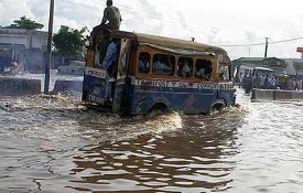 Inondations dans la villed de Dakar