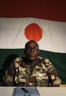 Salou Djibo, chef de la junte actuellement au pouvoir  Niamey