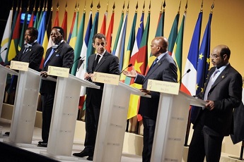 De g  D : Biya, Mutharika, Sarkozy, Zuma et Zenawi