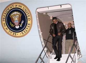 Barack Obama  son arrive en Afghanistan le vendredi 3 dcembre 2010