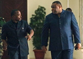 Jean-Pierre Bemba avec Joseph Kabila il y a quelques annes