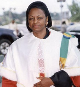 Marie Madeleine Mborantsuo, prsidente de la cour constitutionnelle du Gabon
