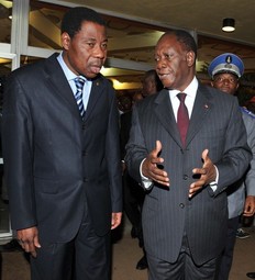 Yayi Boni et Alassane Ouattara