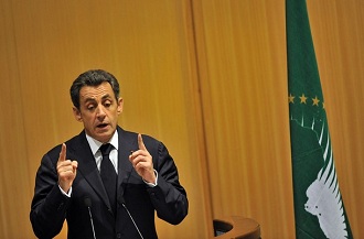 Nicolas Sarkozy  Addis Abeba le 30 janvier 2011