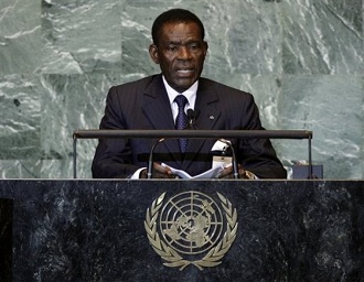 Le prsident quato-guinen Todoro Obiang Nguema