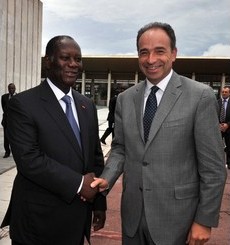 Alassane Ouattara et Jean-Franois Cope le 22 octobre  Abidjan