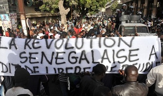 Manifestation  Dakar le 21 fvrier 2012