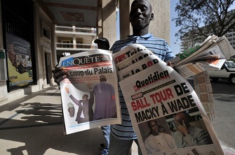 La une du journal ''Le Quotidien''