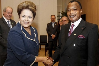 Denis Sassou Nguesso et Dilma Rousseff