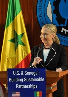 Hillary Clinton à Dakar le 1er août 2012