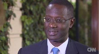Tidjane Thiam, PDG de Prudential lors de son interview dans l'mission ''African Voices'' de CNN