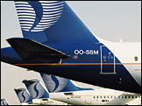 Des avions d'SN Brussels