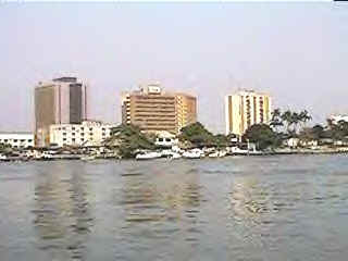 Une vue de Lagos au Nigria