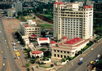 Vue de l'htel Hilton  Yaounde