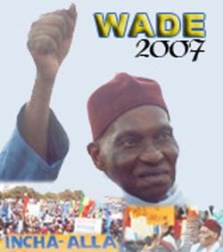 Abdoulaye Wade candidat   sa propre succession