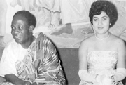 Kwame Nkrumah et son pouse Fathia Nkrumah