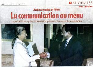 Patrice Balme et Paul Biya