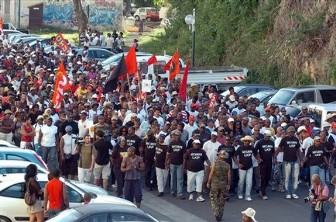 Des manifestations en Guadeloupe