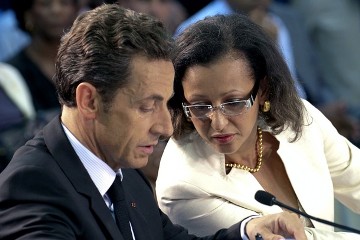 Marie Luce Penchard et Nicolas Sarkozy