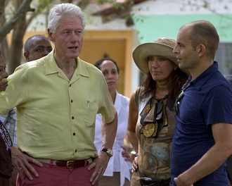 Bill Clinton à Haïti le 28 juin 2012