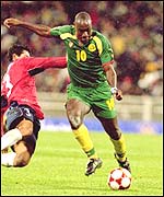 Patrick Mboma ne participera pas  la coupe des confederations