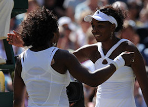 Venus et Serena Williams  la fin du match