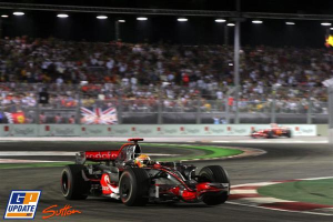 Lewis Hamilton durant la course