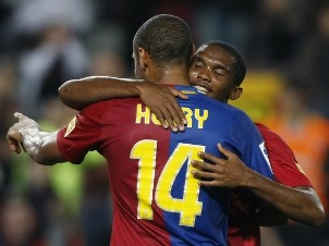 Thierry Henry et Samuel Eto'o