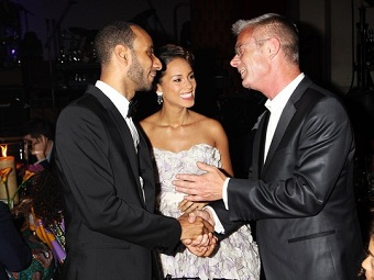 Alicia Keys et Swizz Beatz lors du gala ''Keep a child alive''  Londres le 27 mai