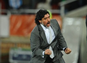 Le sélectionneur argentin Diego Maradona aura été l'une des attractions de cette coupe du monde
