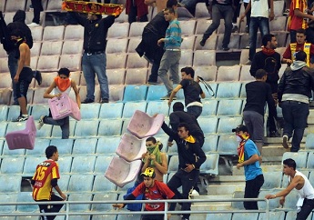 Des supporters de l'Esprance de Tunis sment le trouble aprs le match