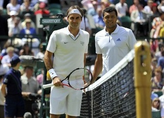 Jo-Wilfried Tsonga a battu Roger Federer  Wimbledon