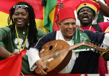 La joie des supporters 