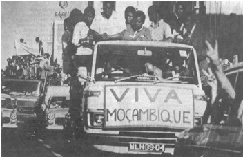 Des mozambicains lors des clbrations de l'indpendance...