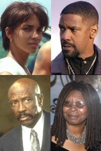 Halle Berry, Denzel Washington, Whoopi Goldberg et Louis Gossett Jr, des acteurs noirs ''oscariss''