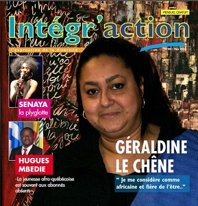 Graldine Le Chne en couverture du magazine ''Intgraction''