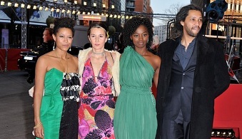 Alain Gomis avec Aissa Maïga au festival de Berlin