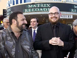 Les frres Wachowsky  la premire de "Matrix Reloaded"