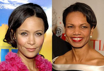 Thandie Newton et Condoleezza Rice